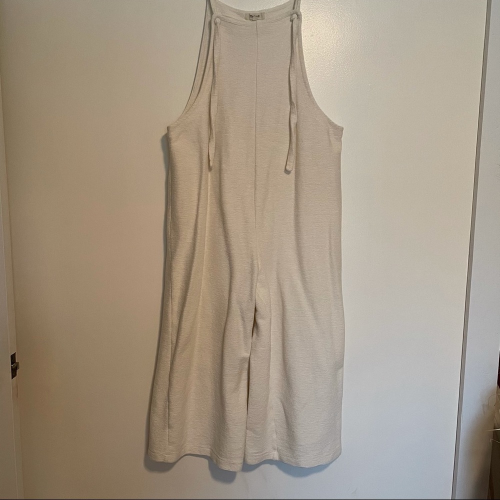 Madewell Texture & Thread Tie-Strap Overalls